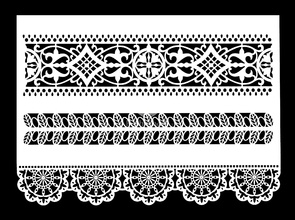 Lace Border Stencil